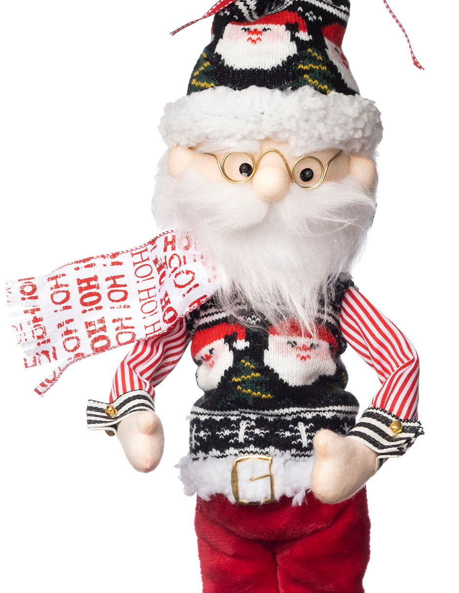 muñeco Santa Claus patinador en ruedas, señal special delivery, gorro, regalos, navidad, roller skaters, xmas handmade hecho a mano, verde, rojo, blanco, dorado, negro, queca designs
